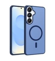 Lexroo Galaxy S26 Plus Kılıf M-safe Şarj Özellikli Babet Kılıf - Mavi