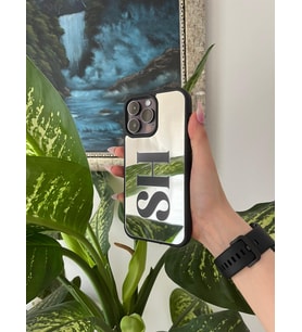 Aynalı Çift Harf Iphone Telefon Kılıfı