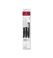 Swiss Classic 3lü Bıçak ve Soyacak Set, Siyah