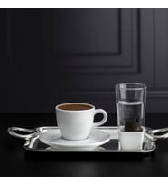 GÜRAL PORSELEN Bistro Çay Fincanı Ve Tabağı 150 cc