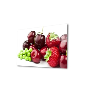 Miyrem Glasses Collection -A1^#  Meyveler Cam Tablo (Çok Renkli)