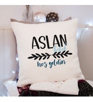 Yeni Doğan ( Hoşgeldin Bebek) Erkek Bebek Yastığı Kişiye Özel