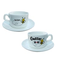 Kişiye Özel Anneler Günü Queen Mom Temalı Fincan HK2646 (Beyaz)
