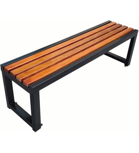 Metal Doğal Ağaç Masif Bank Bench Oturma Koltuğu Bekleme Salonu Ofis Yemek Masası Bank & Bench 150 Cm