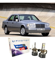 Mercedes E W124 Led Xenon Uzun + Kısa Far Ampulü H4 Mono Yeni Seri Beyaz