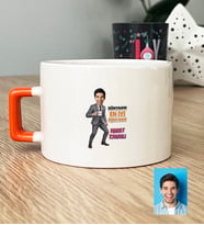 Kişiye Özel Karikatürlü Erkek Öğretmen Lüks Fincan Öğretmenler Günü Hediyesi