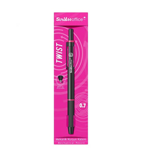 SCRIKSS TWIST VERSATİL KALEM 0.7 ŞEFFAF AMBALAJ PEMBE