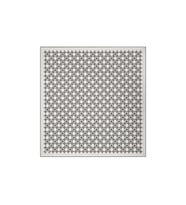 Bursa İpek Gri Zincir Monogram Twill İpek Eşarp
