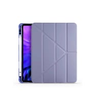 Apple iPad Air 10.9 2022 (5.Nesil) Kalemlikli Katlanabilen Kılıf (Mor)
