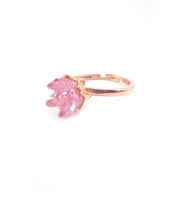 LOTUS ÇİÇEĞİ PEMBE 925 AYAR GÜMÜŞ YÜZÜK