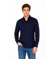 Erkek Spor Silim Likralı Gömlek BGL-ST05413