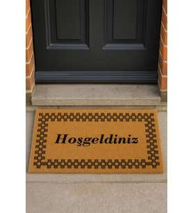 Valerine Life Velür Coco Dokulu Welcome Hoş Geldiniz Kapı Önü Dış Mekan Paspası 45x70cm 27YCM260128