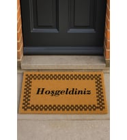 Valerine Life Velür Coco Dokulu Welcome Hoş Geldiniz Kapı Önü Dış Mekan Paspası 45x70cm 27YCM260128