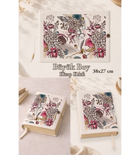 Secret Garden 38x27 cm Büyük Boy Kitap Kılıfı Rahle Boy Kur'an Uyumlu