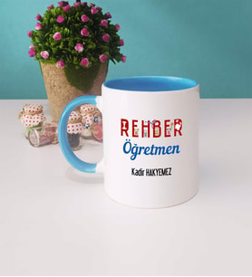 Rehber Öğretmeni Kupa Bardak Mavi
