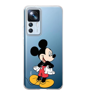 Xiaomi Mi 12t  Kamera korumalı Kapak Mickey Mouse Tasarımlı  Şeffaf Kılıf