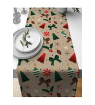 Yılbaşı Runner Yeniyıl Noel Christmas Örtü 40x140