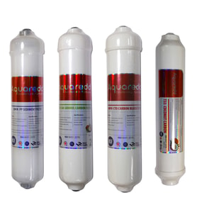 Aquaredd 4lü 12 İnç inline Quick kapsül filtre seti