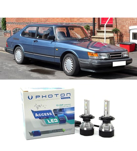 Saab 900 Led Xenon Uzun + Kısa Far Ampulü H4 Access Yeni Seri Beyaz