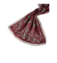 Enba Etnik Desenli Soft Pamuklu Şal 75x190 cm (Bordo)