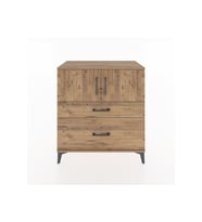 Hyperion Şifonyer Tek Raflı 2 Çekmeceli 2 Kapaklı 88x44x96 Çam-Çam