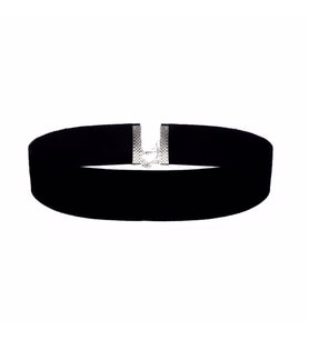 Siyah Kadife Kadın Choker Kolye