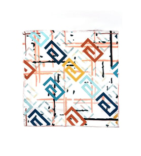 Beyaz Motif Desen Erkek Cep Mendili SPS574-28