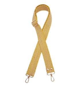 Angel Çanta Aksesuar 120x3 cm Jüt Kolon Çanta Sapı Sarı Renk Light Gold Metalli