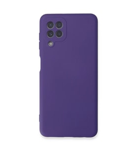 Samsung Galaxy A22 Kılıf Nano İçi Kadife Silikon - Mor
