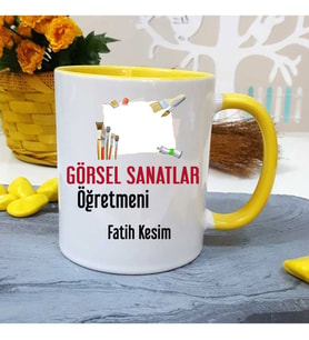 Görsel Sanatlar Öğretmenine Özel Öğretmenler Günü Hediyesi Kişiye Özel Kupa Bard