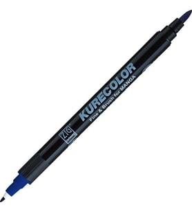 Zig Kurecolor Fine & Brush for MANGA Marker Çizim Kalemi 318 Navy 
