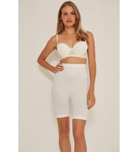 BEYAZ MI Emay 3005 Soft Uzun Paçalı Boxer Korse