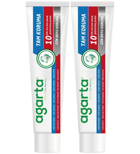 Agarta Doğal Tam koruma Diş Macunu 75 ML Gün Boyu Koruma (2 Li Set)