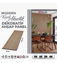 KEÇELİ DEKORATİF AKUSTİK AHŞAP PANEL – SAVANA MEŞE (60X240CM).