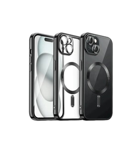 Apple İphone 15 Kılıf Kross Magneticsafe Kapak - Siyah