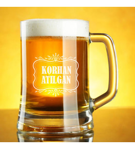 İsme Özel Şık Bira Bardağı