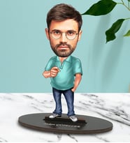 Kişiye Özel Kuzen 3 Tasarımlı Karikatür Biblo
