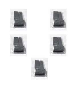 Plastik Gri Renkli Lüx Parti Doğum Günü Çatal - 18 Cm. - 25 Adetlik 5 Paket