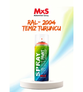 MxS RAL 2004 Temiz Turuncu Akrilik Sprey Boya 400 ML