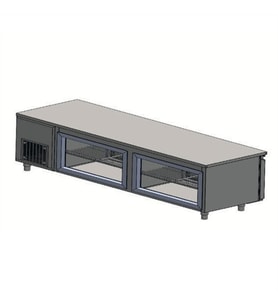 CSA Karacasan (430 Çelik) 632 Lt 235 cm Üç Kapılı Tezgah Tipi Et Balık Dolabı