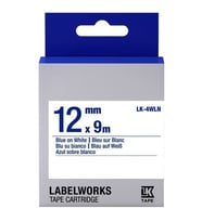 Tonersepeti Epson LK-4WLN Muadil Standart Etiket Kartuşu Mavi Beyaz 12 mm C53S654022