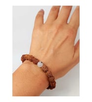 Beril Taşlı Rudraksha Tohum Unisex Bileklik 8mm