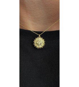 Sun kolye 925 Ayar (Gold)