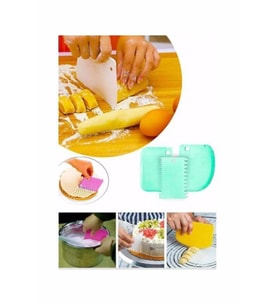 Pazariz Hamur Ve Krema Kazıyıcı 3'lü Pratik Pasta Krema Dağıtıcı Set