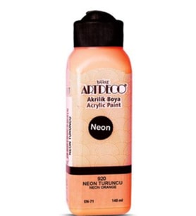 Artdeco Akrilik Boya 140 ml Neon Turuncu - 4 adet