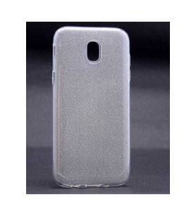 Samsung Galaxy J7 Pro Uyumlu Kılıf Zore Shining Silikon (Gümüş)