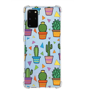 PrintiFy Samsung Galaxy S20 Plus Uyumlu Water Color 4 Baskılı Şeffaf Köşe Korumalı Antişok Kılıf