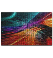 Cakapuzzle Renkli Gradyanlar ve Yansımaları  Puzzle Yapboz MDF (Ahşap) (120 Parça)