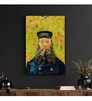 Tekli Dikey Kanvas Tablo Ünlü Eserler Van Gogh Postman Joseph Roulin