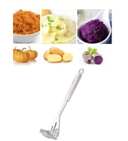 Patates Ezici Paslanmaz Çelik Asma Delikli 28 cm